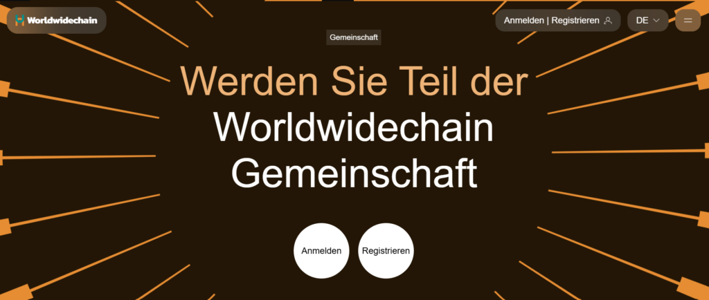 World Wide Chain Schnelle und unkomplizierte Registrierung